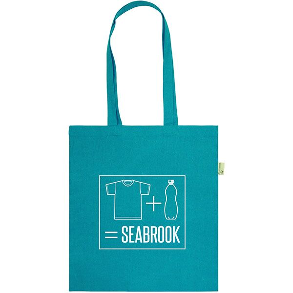 Seabrook 5oz Recycled Cotton Tote Bag - 1 Colour - Image 3