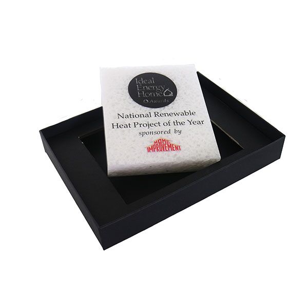15 x 12.5cm 100% Recycled Acrylic Rectangular Award - Image 2