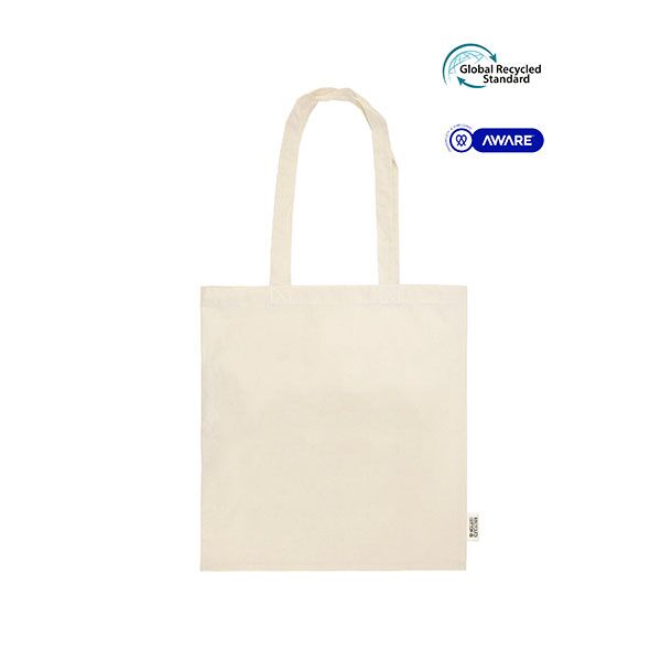 AWARE Recycled 5oz Natural Cotton Shopper - Full Colour - Image 2