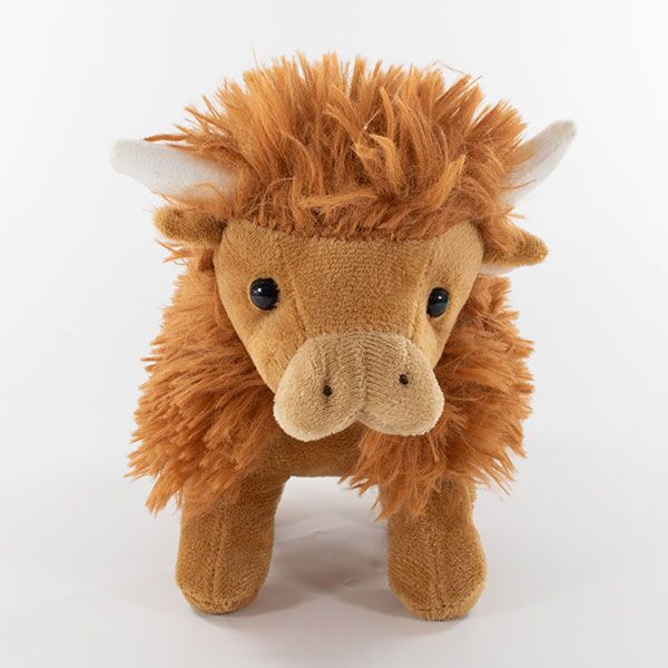 14cm Plush Highland Cow