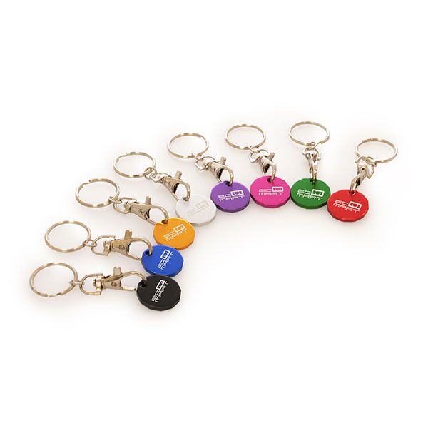 Aluminium Trolley Token Key Ring - Image 7