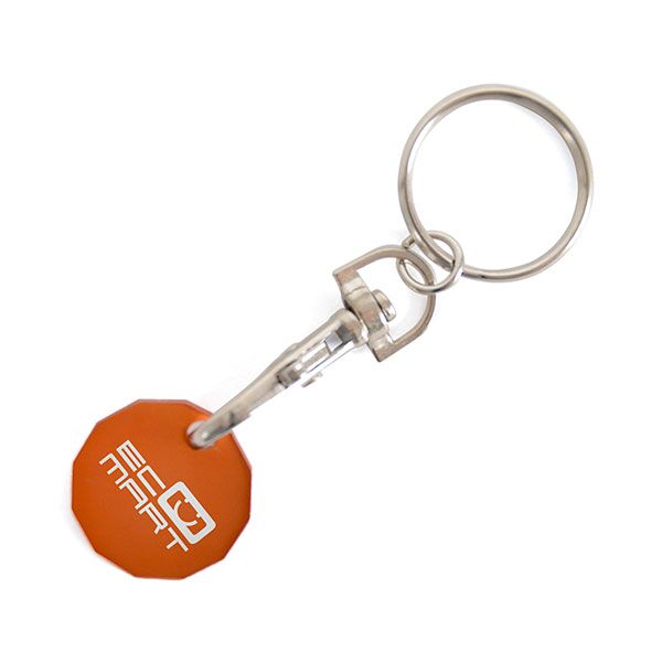 Aluminium Trolley Token Key Ring - Image 8