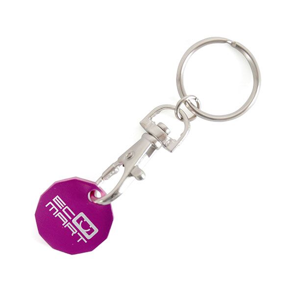 Aluminium Trolley Token Key Ring - Image 9