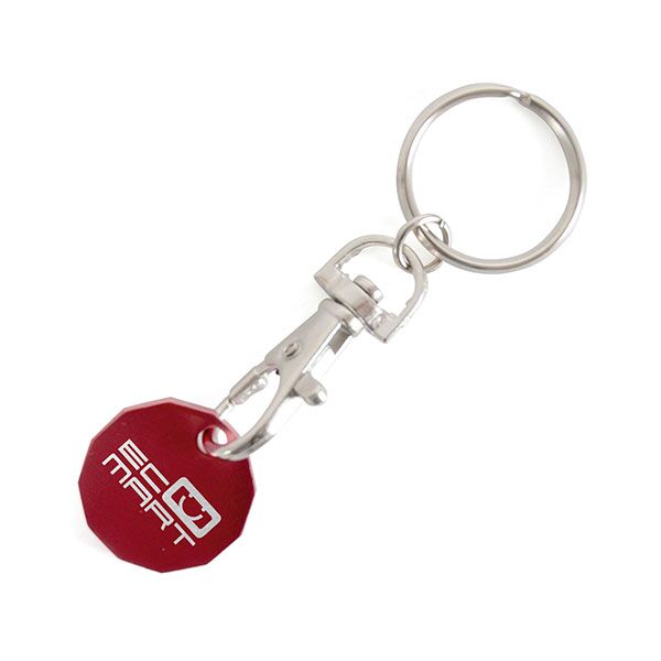 Aluminium Trolley Token Key Ring - Image 10