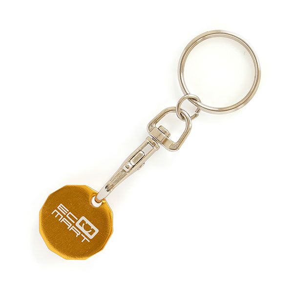 Aluminium Trolley Token Key Ring - Image 11