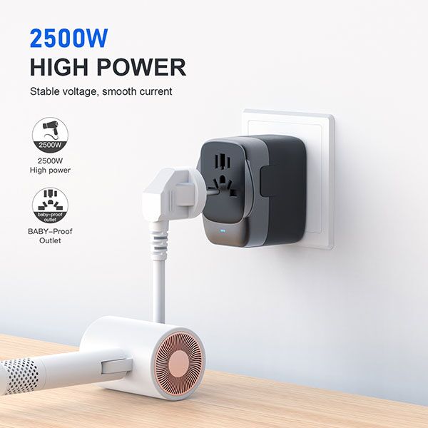 Recycled Plastic Travel Adaptor - Image 3