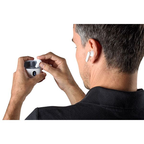 Wireless Earphones with Recycled ABS Plastic Case - Image 4