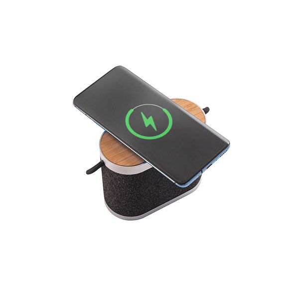 Recycled Speaker with Wireless Charger - Image 2
