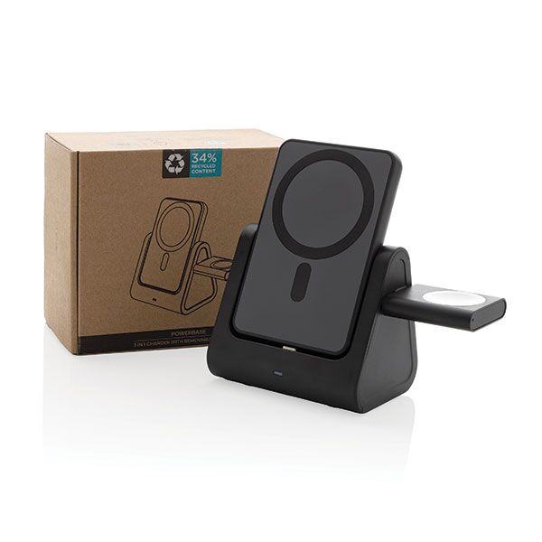 Powerbase RCS Recycled 3 in 1 Charger with 5000mAh Powerbank - Image 6