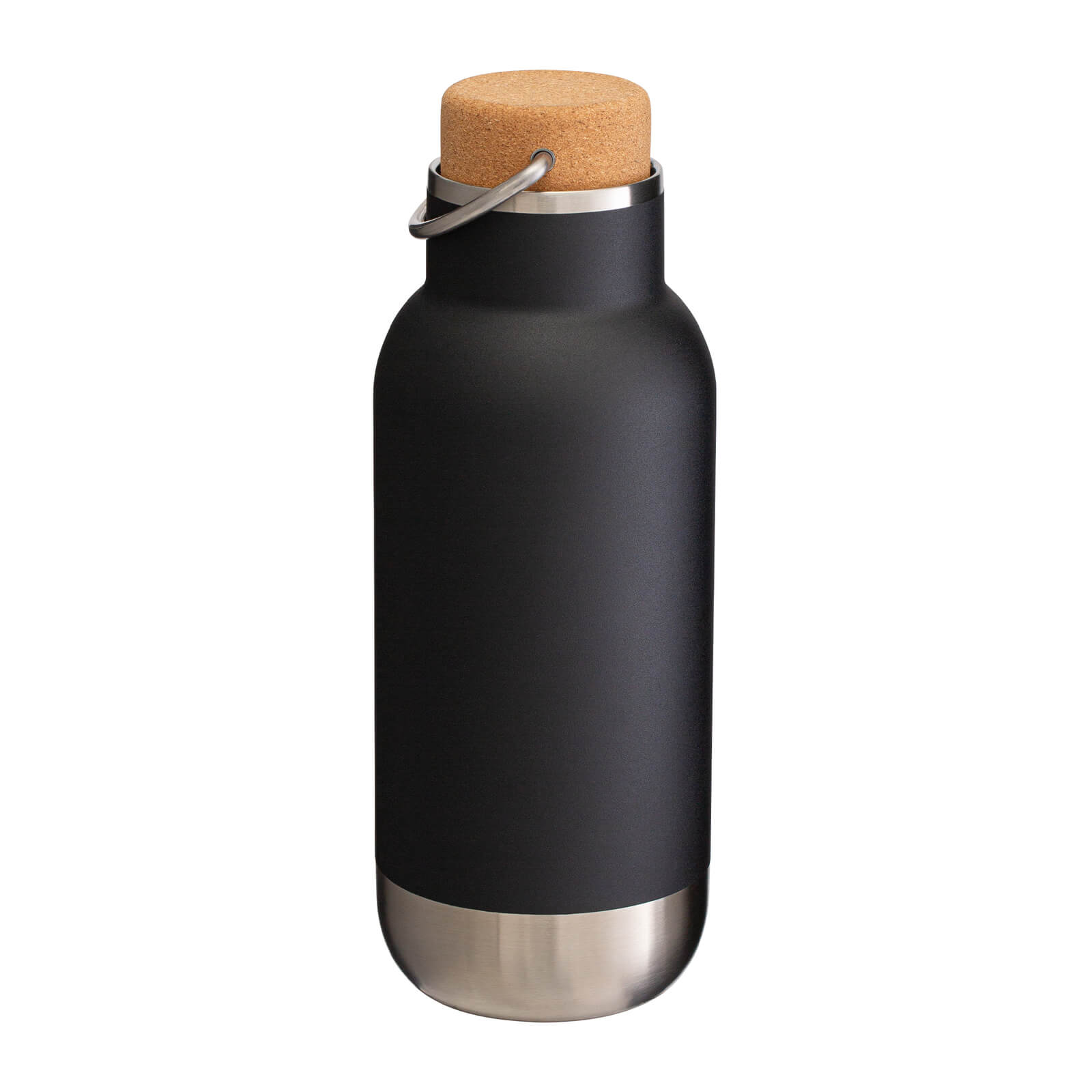A137 Recycled Stainless Steel 500ml Bottle With Cork Lid