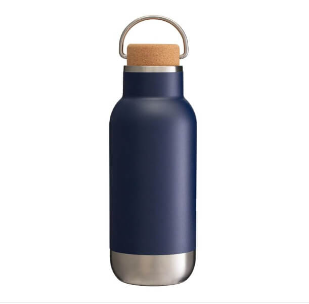 Recycled Stainless Steel 500ml Bottle With Cork Lid