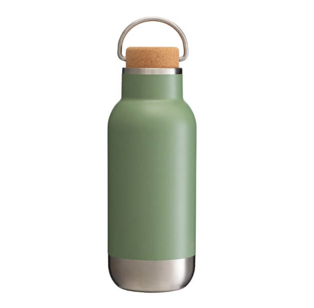 A137 Recycled Stainless Steel 500ml Bottle With Cork Lid