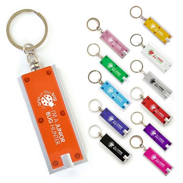 Flat LED Torch Key Ring - 1 Colour - Image 7