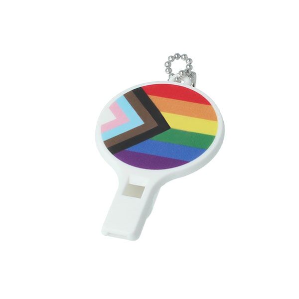 Plastic Whistle Key Ring - Image 2