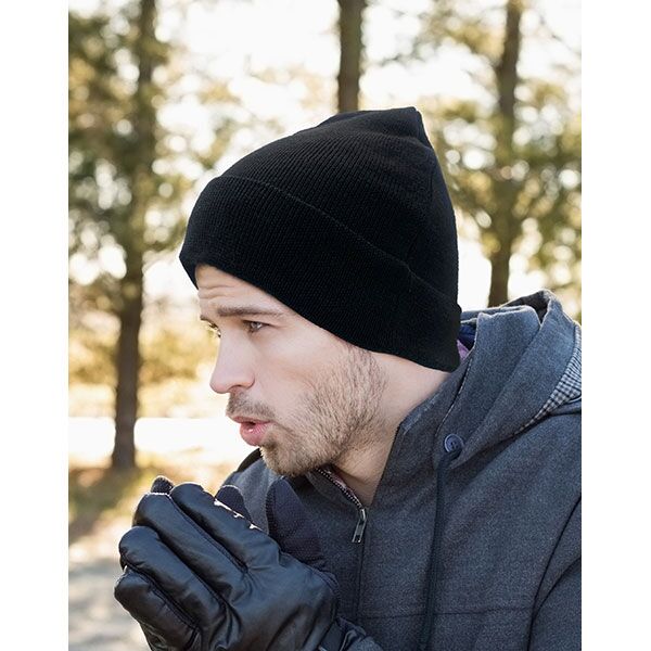 Brand 47 Recycled Polyester Turn Up Beanie - Image 3