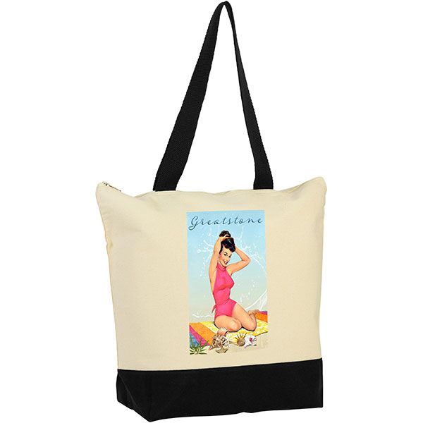 Greatstone 12oz Cotton Deluxe Tote Bag - 1 Colour - Image 2