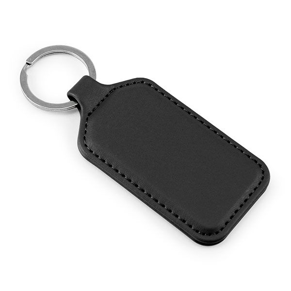 Porto rPET Rectangular Key Ring - Debossed