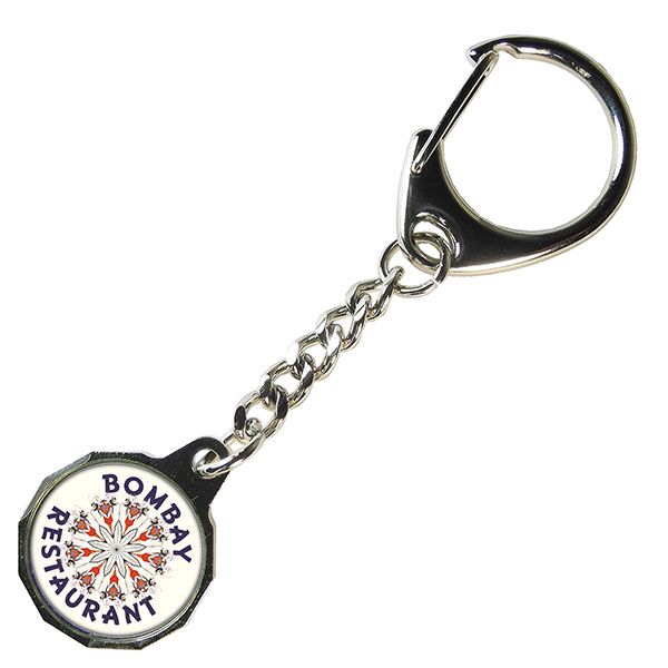 Trolley Token Key Ring With Chain