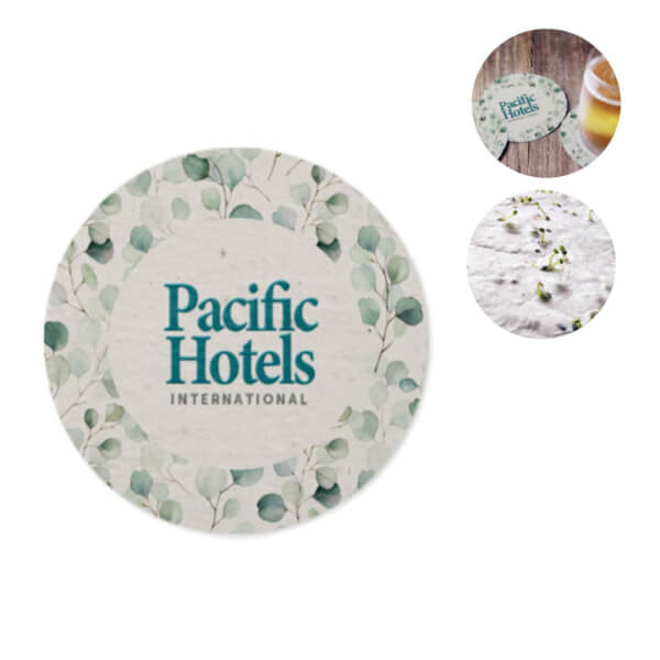 Branded Seed Paper Coaster