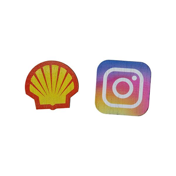 30mm Bamboo Badge - Full Colour