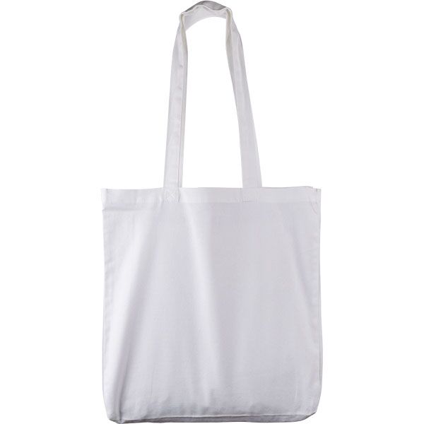 White 10oz Canvas Cotton Shopper - 1 Colour