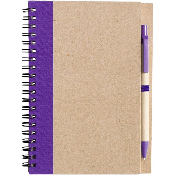 Eco Wirobound Notebook with Ballpen - Full Colour