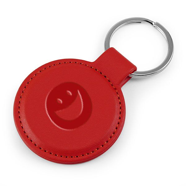 Porto rPET Round Key Ring - Debossed
