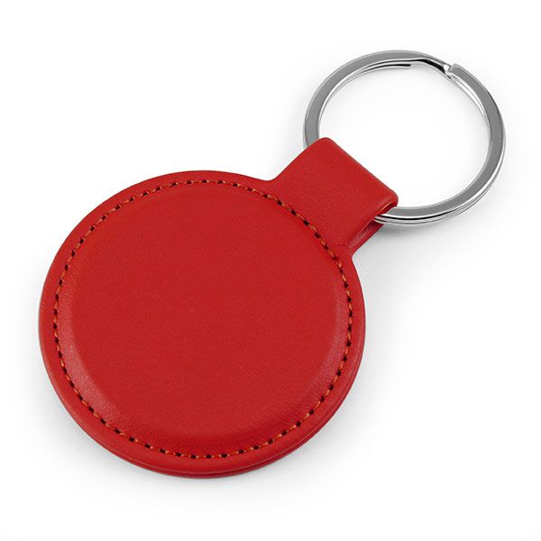 Porto rPET Round Key Ring - Debossed - Image 6