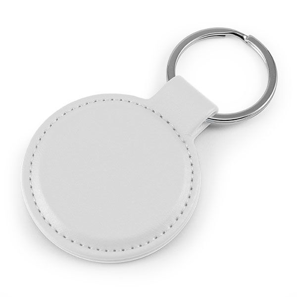 Porto rPET Round Key Ring - Debossed - Image 7