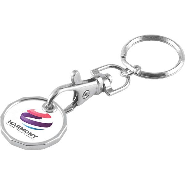 Express Printed Trolley Token Key Ring