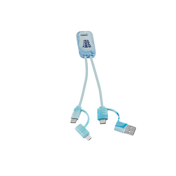 Berners 6 in 1 Recycled USB Cable - 1 Colour