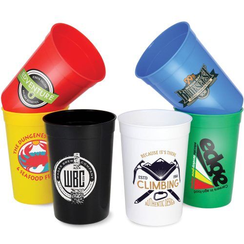 Plastic Stadium Pint Cup