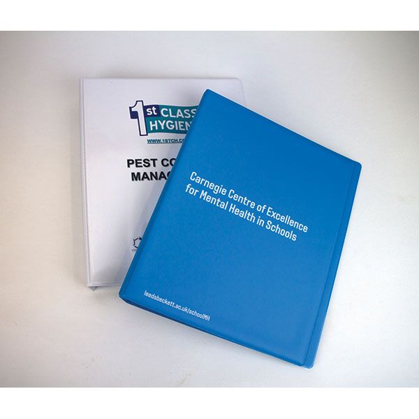 A4 PVC Over Board Ring Binder – Spot Colour