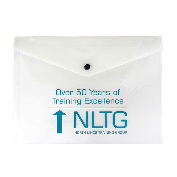 A4 Polyprop Popper Wallet